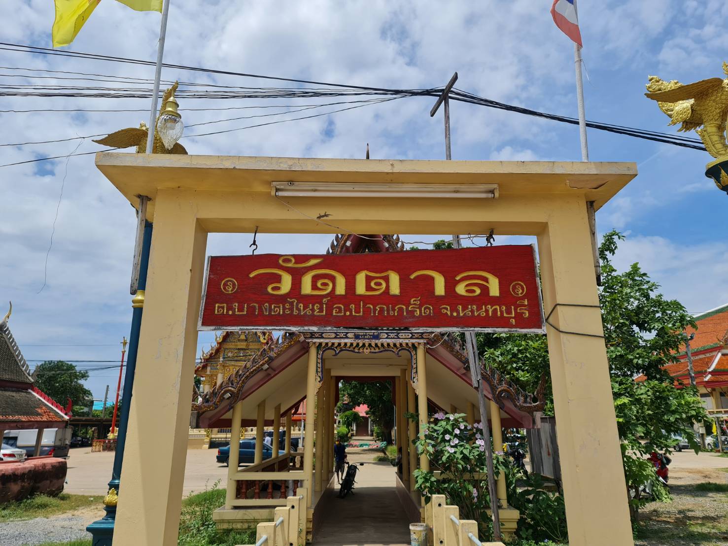 ภาพมุมสูง วัดตาล